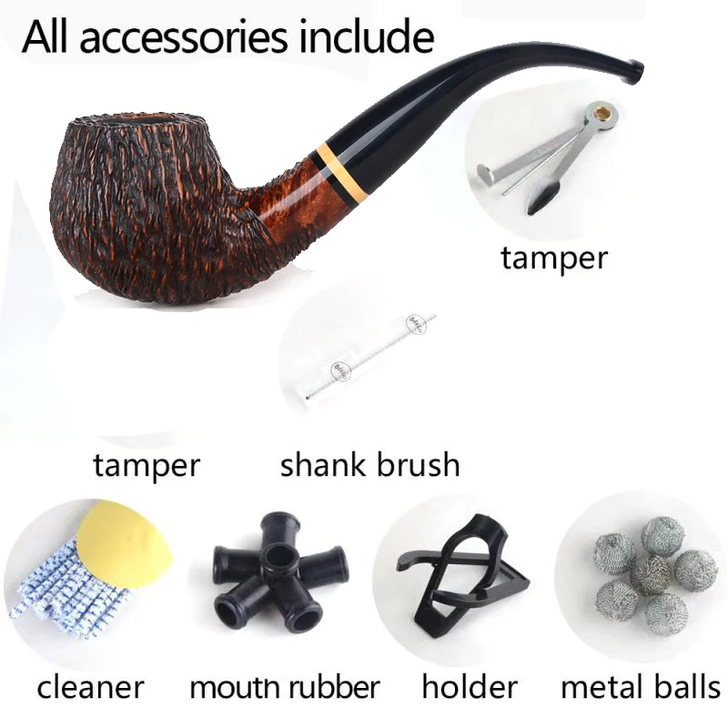 Деревянные трубки для курения Briar деревянная труба гладкие трубы дымить табак