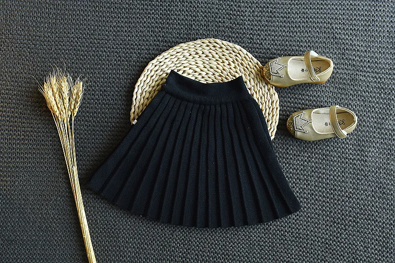 Корейский бренд, комплект зимней одежды для девочек, полосатый свитер с длинными рукавами, рубашка+ юбка комплект одежды из 2 предметов весенние наряды для детей, одежда