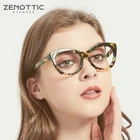 ZENOTTIC фирменного дизайна оправа для очков в стиле кошачьи глаза для женщин в винтажном стиле оптические ацетатные оправы для очков Женская мода кошачий глаз очки для близорукости