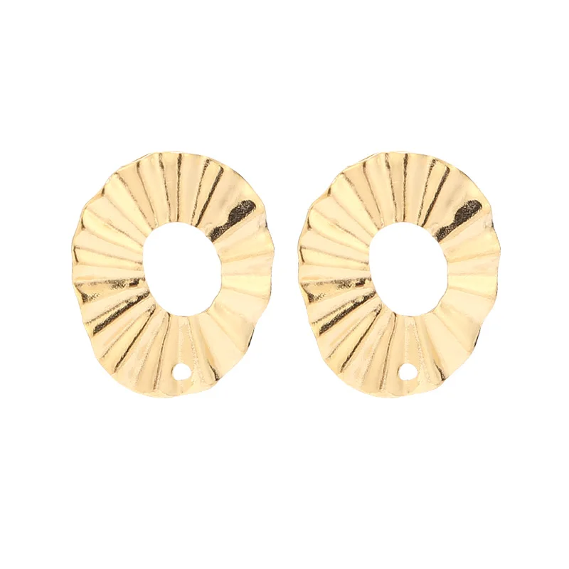 50 шт. Золотые сережки из нержавеющей стали пустые с крючками для сережек Кабошон