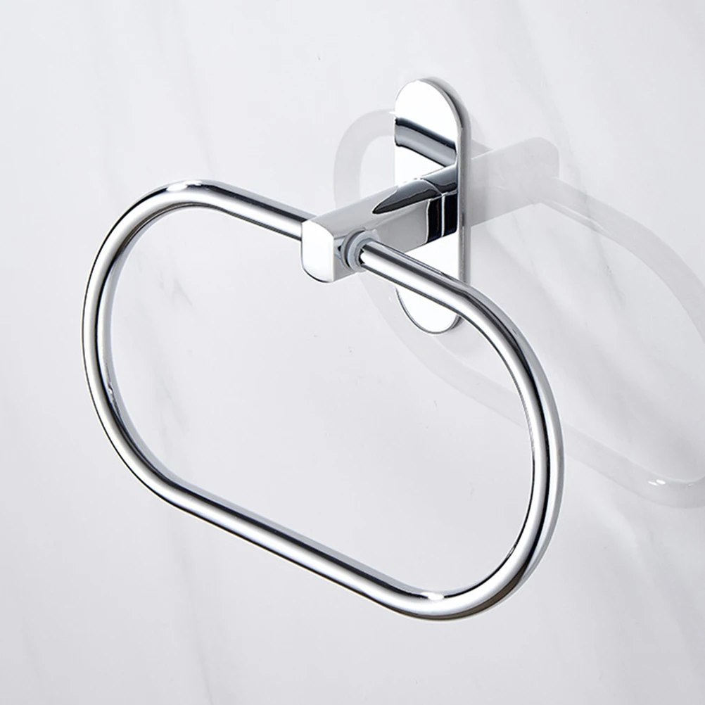 Дырокол Бесплатная вешалка для полотенец ванной круг полотенцесушитель полка