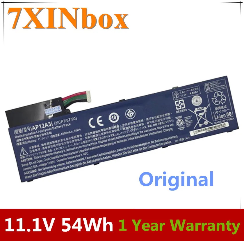 Батарея 7XINbox 11 1 В 54 Вт/ч 4850 мА/ч AP12A3i AP12A4i для Acer Aspire W700 MA50 планшета M3 M5 U 481G|battery for acer
