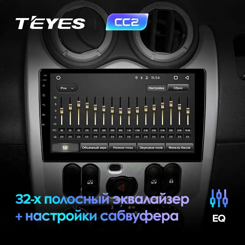 TEYES CC2 для Renault Logan I Sandero Lada Lergus Dacia автомобильный Радио Мультимедиа Видео плеер навигация gps Android 8,1 2 din DVD