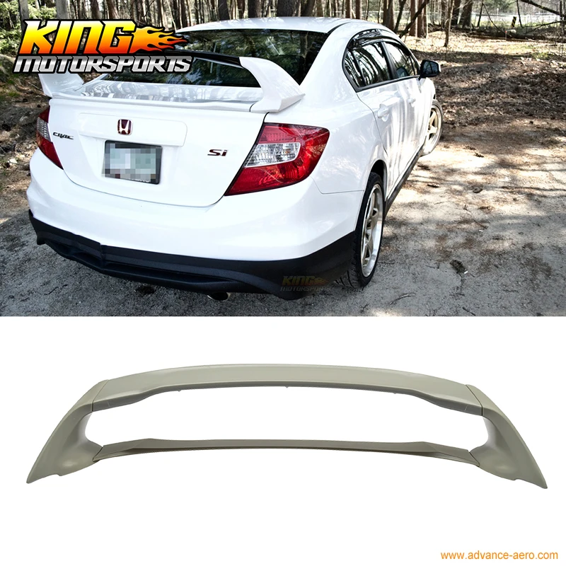 Подходит для Honda Civic Sedan Rr Mugen 2012 2015 4 шт. спойлер на крышу багажника США бесплатная