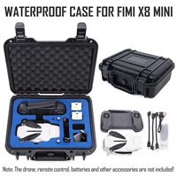 portable waterproof carrying case storage box with handle compatible with fimi x8 mini drone battery controller accessories