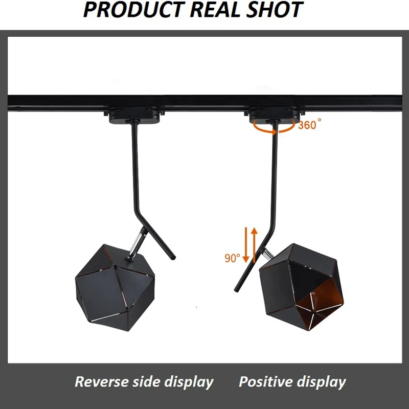 Полиэдрон LukLoy точечный светильник из кованого железа лакированный трек Точечный
