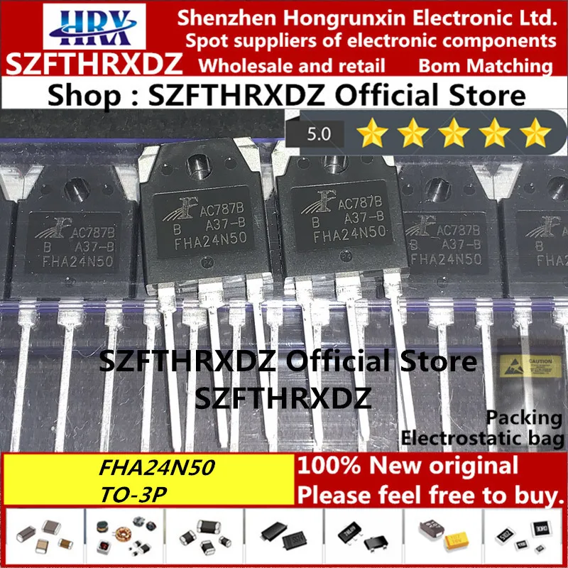 100% Новый оригинальный FHA24N50 24N50 TO 3P MOSFET 24A 500V 30 шт/труба на солнечных батареях (10