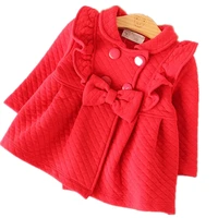 baby girl coat autumn spring long sleeves red cotton hooded coat outerwear toddler jackets tops kids christmas party clothings