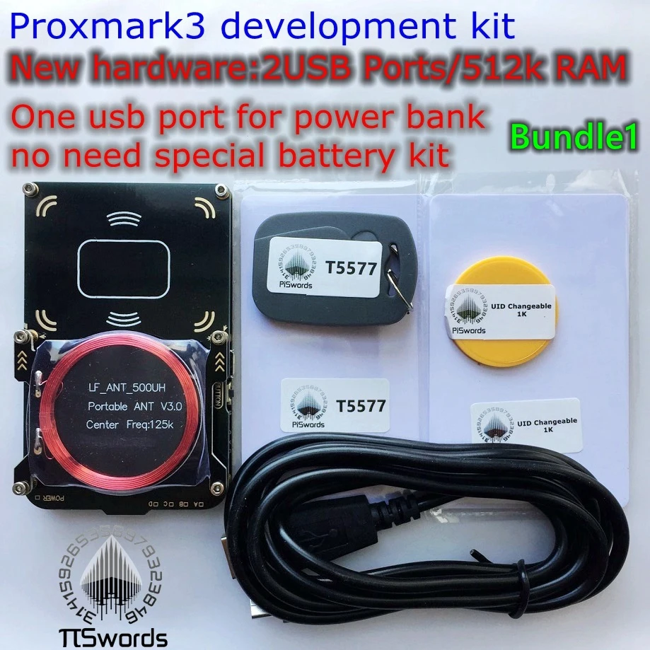 bundle1 proxmark3 Набор для разработки костюмов 3,0 proxmark NFC RFID считыватель писатель для rfid nfc карты копировальный аппарат клон трещина 2 USB порта 512K - Цвет: bundle1