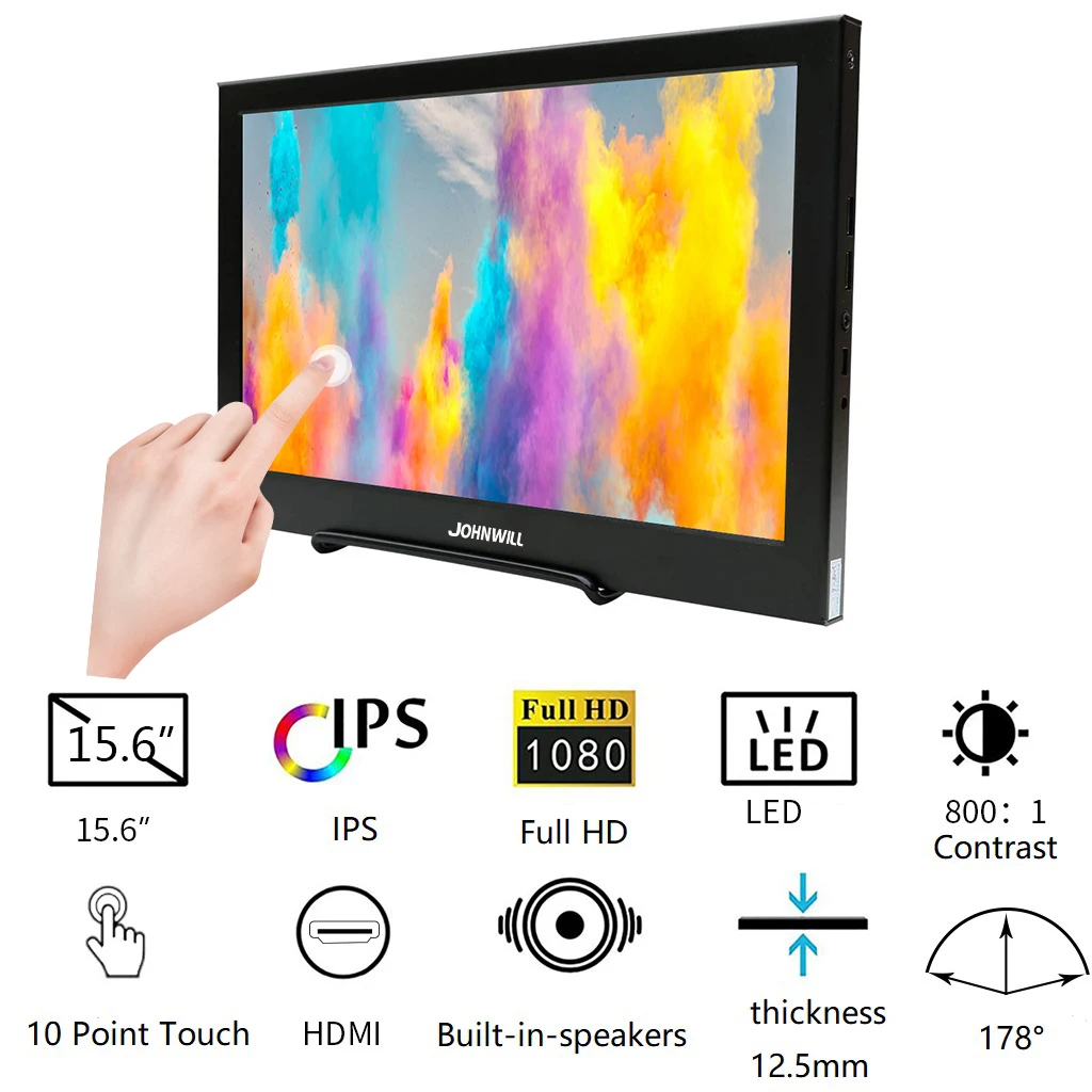 15 6 дюймовый 1080P IPS портативный HDMI планшет дисплей сенсорный экран ЖК игровой