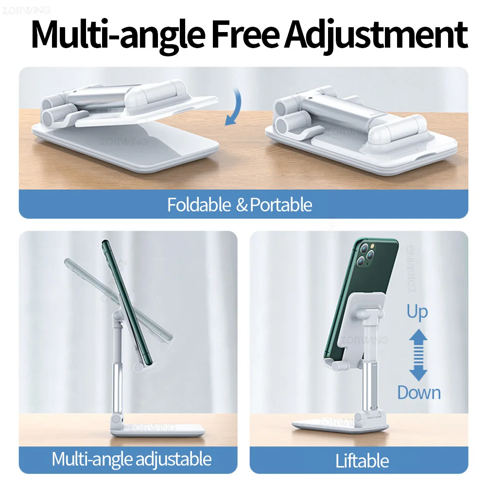 universal foldable dest phone holder stand for iphone 12 11 x ipad xiaomi huawei samsung mobile phone mount tablet desktop metal free global shipping