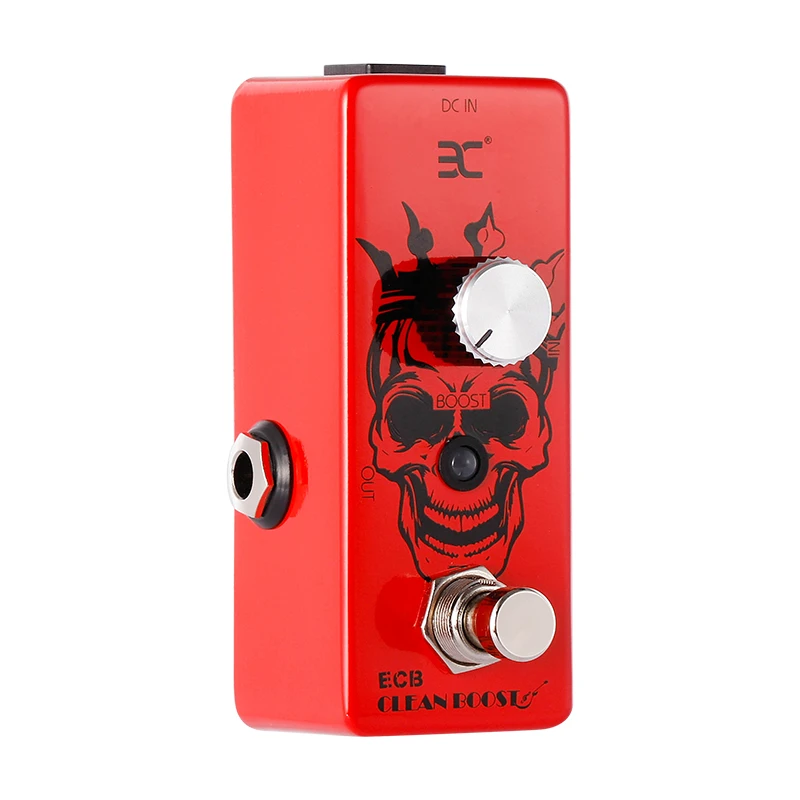 EX басовых микро педаль ECB бас чистый Boost Педаль Эффекта баса полная металлическая