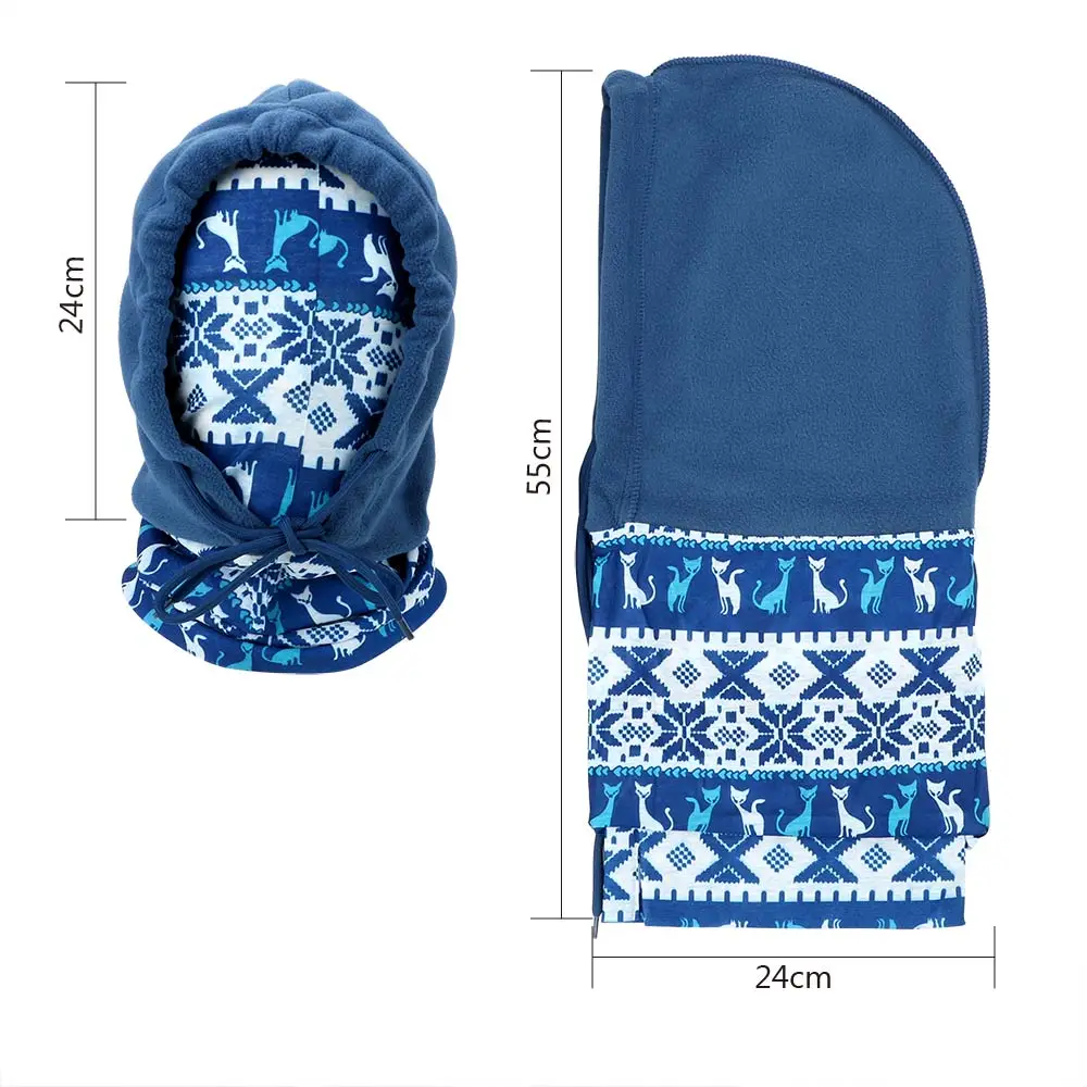 

YOSOLO Warm Neck and Full Face Mask Fleece Motorcycle Face Mask Windproof Outdoor Sports Balaclava Hood for Bicycle Cycling