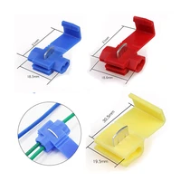50pcs scotch lock wire cable connector quick connector end awg22 18 crimp quick connector without damaging cable insulation