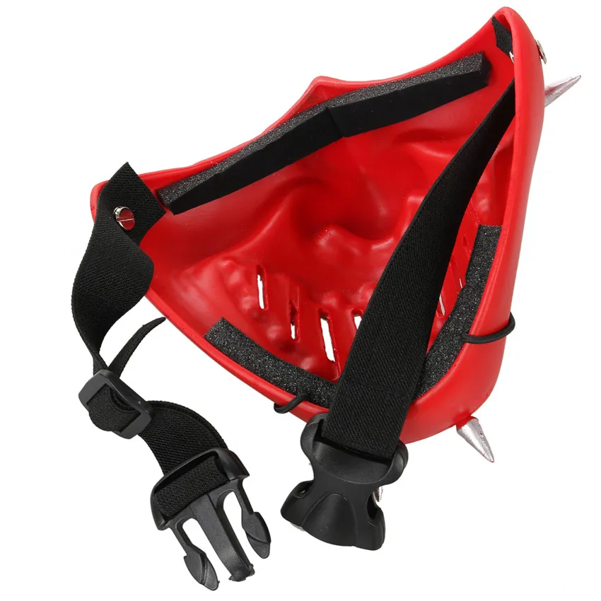 

2021 Tsushima Mask Japanese Samurai Cosplay Kabuki Resin Red Mask Full Face Oni Mask Halloween Party Fancy Props