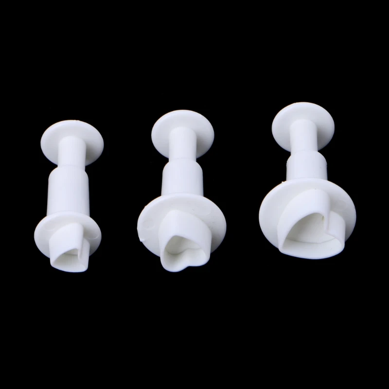 

3pcs/set Valentine Love Heart Fondant Cutter Cake Cookie Decorating Mold