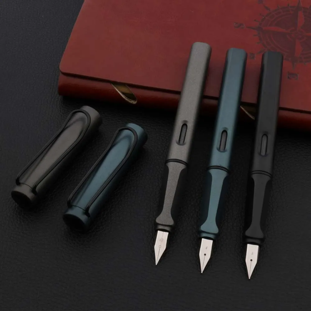 

2020 матовая черная 870 зеленая темно-серая перьевая ручка EF/F с большим Зажимом Пластиковые чернильные ручки канцелярские принадлежности для ...