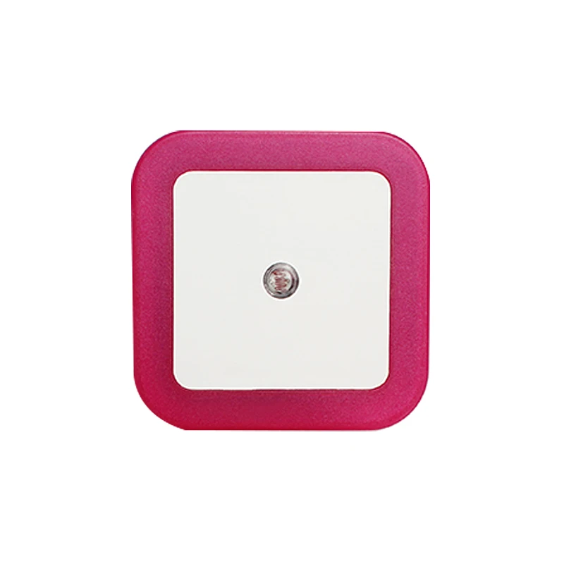 Plug-in LED Night Light Sensor Light 110V / 220V EU Plug / US Plug for Bedroom, Bathroom, Kitchen, Hallway, Stairs - Испускаемый цвет: Розовый