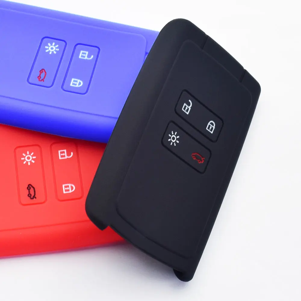 ATOBABI Silicone Car Key Case For Renault Clio Kadjar Koleos Megane Scenic Captur Espace Dacia Duster Smart Remote Control Cover |