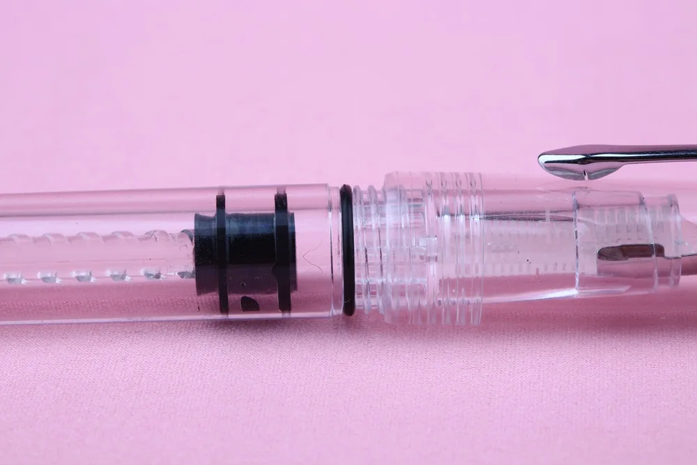 Перьевая ручка с прозрачным поршневым излучателем Penbbs 494 EF/ F оригинальная