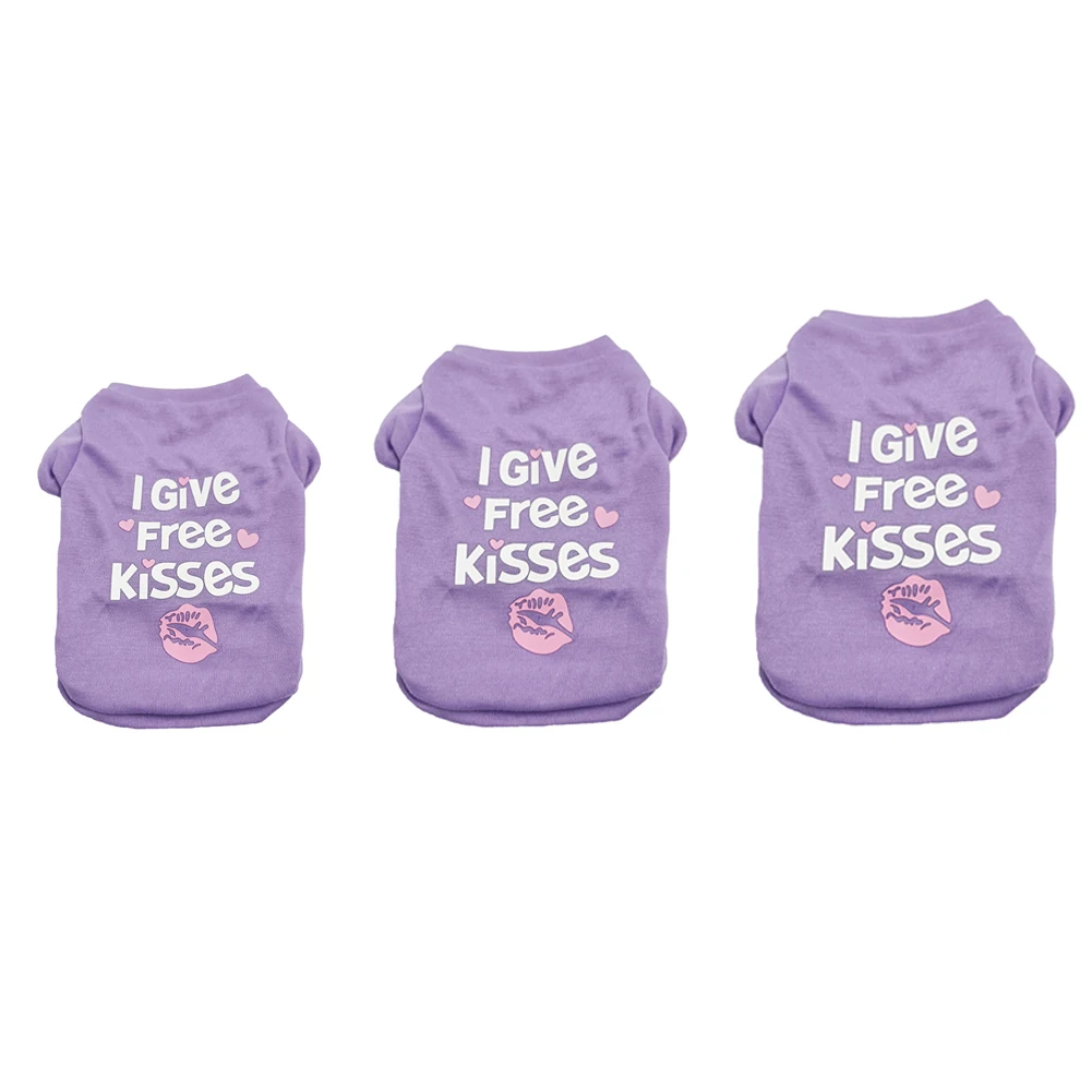 

Printed Summer Pets Tshirt Puppy Dog Clothes Pet Thin Shirt Cotton Soft Breathable T Shirt Apparel Costumes Small Dogs Clothes