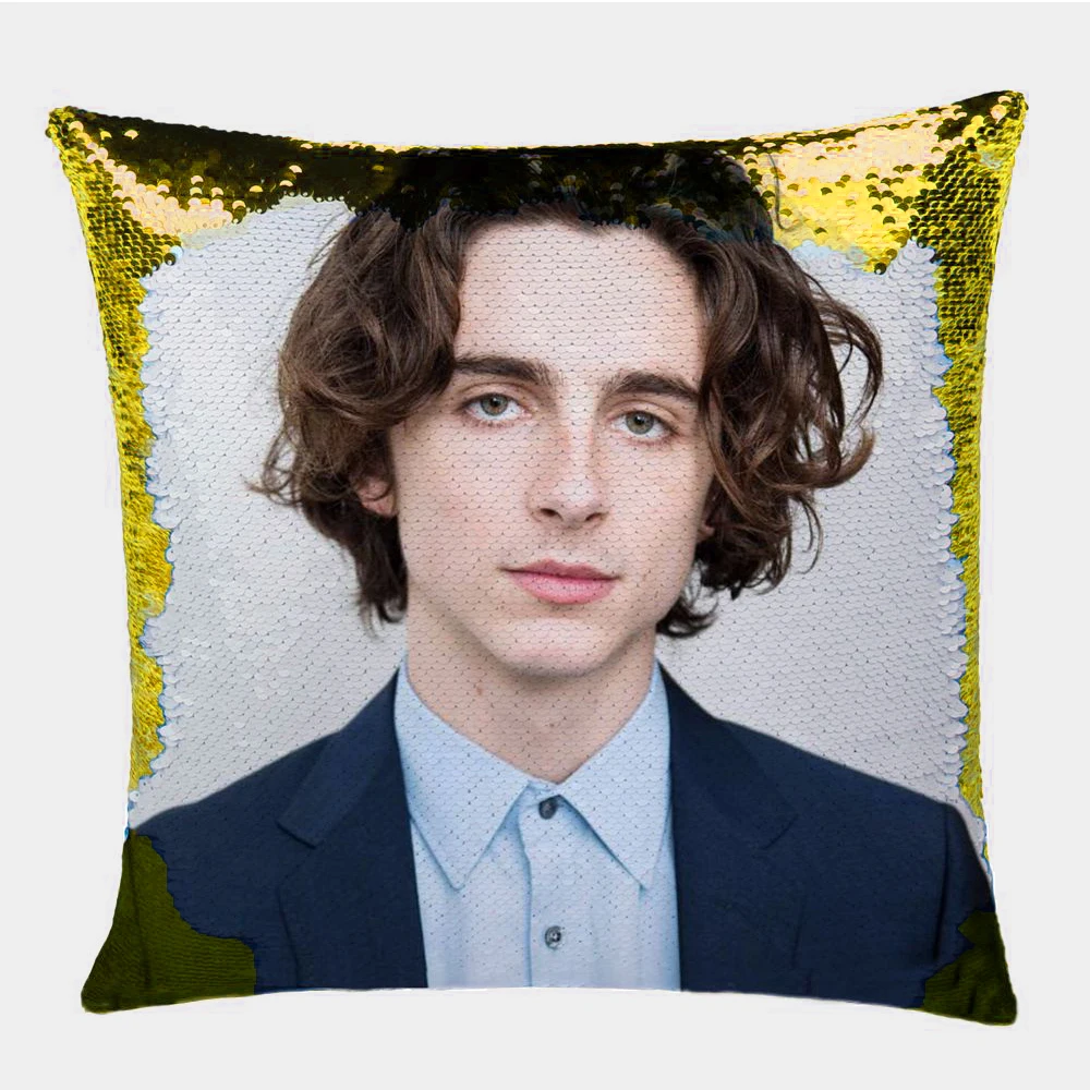 Тимоте Chalamet диванная Подушка Sexy Чехол 40 х см синий Декоративные диванные подушки