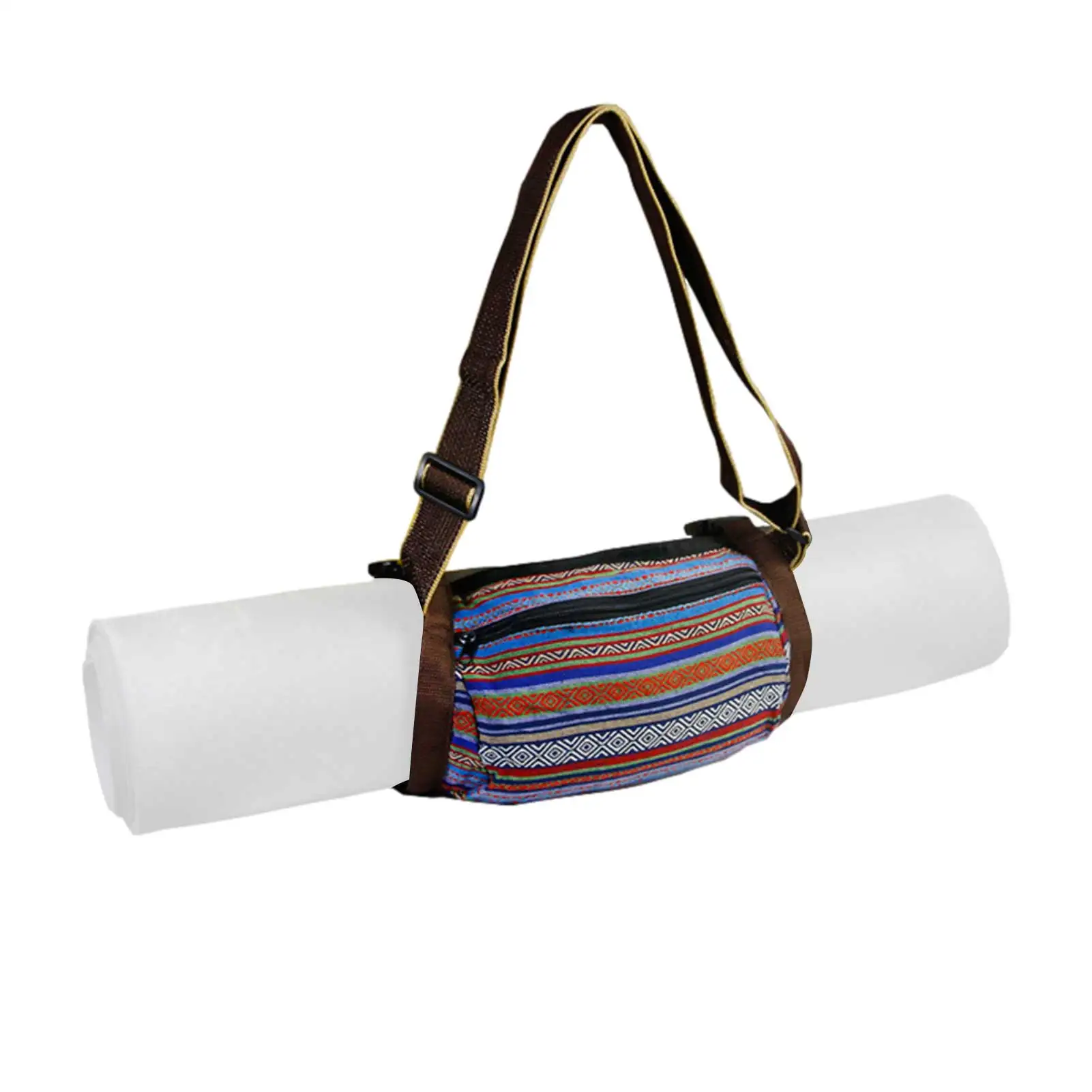 

National Wind Sports Fitness Yoga Mat To Receive Shoulder Bag Ethnic Style Yoga Bag Portable Adjustable Buckle Shoulder Bag