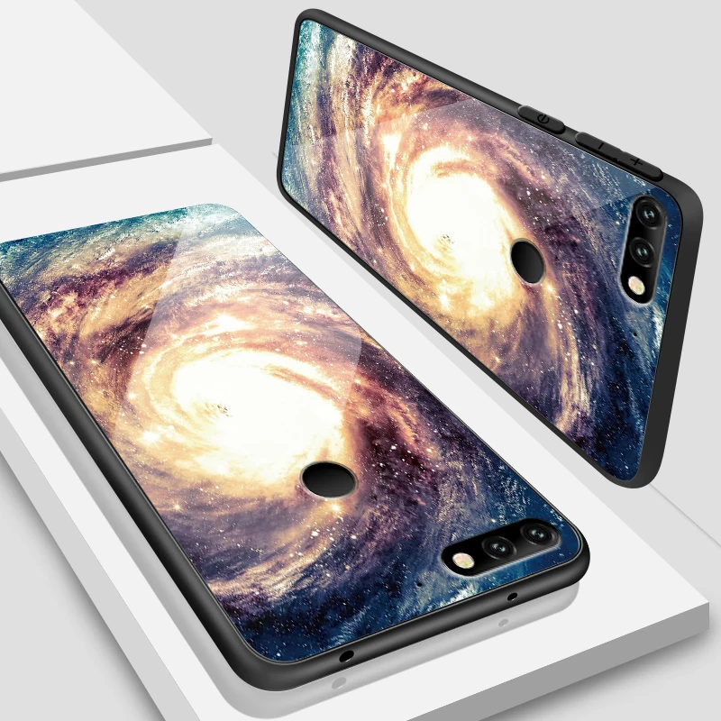 W343 Для Huawei Honor 6X 7A 7X 7C 8A 8X9 облегченное закаленное стекло крышка Y6 Y9 Y7 премьер-профессионал Magic2 Роскошные Защитные чехлы для телефонов - Цвет: W343