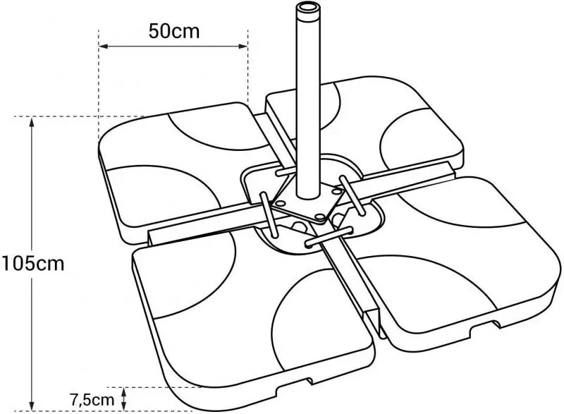 Offerte Ombrellone Da Spiaggia Tenda Da Spiaggia Sandbag Ombrello Base Peso Borsa Parasole Borsa Base A Gravità Per Riparo Parasole Base Antivento HWC