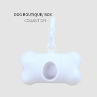 factory direct pet pill picker garbage box portable bone shaped garbage bag pet cleaning supplies pet waste bag dispenser