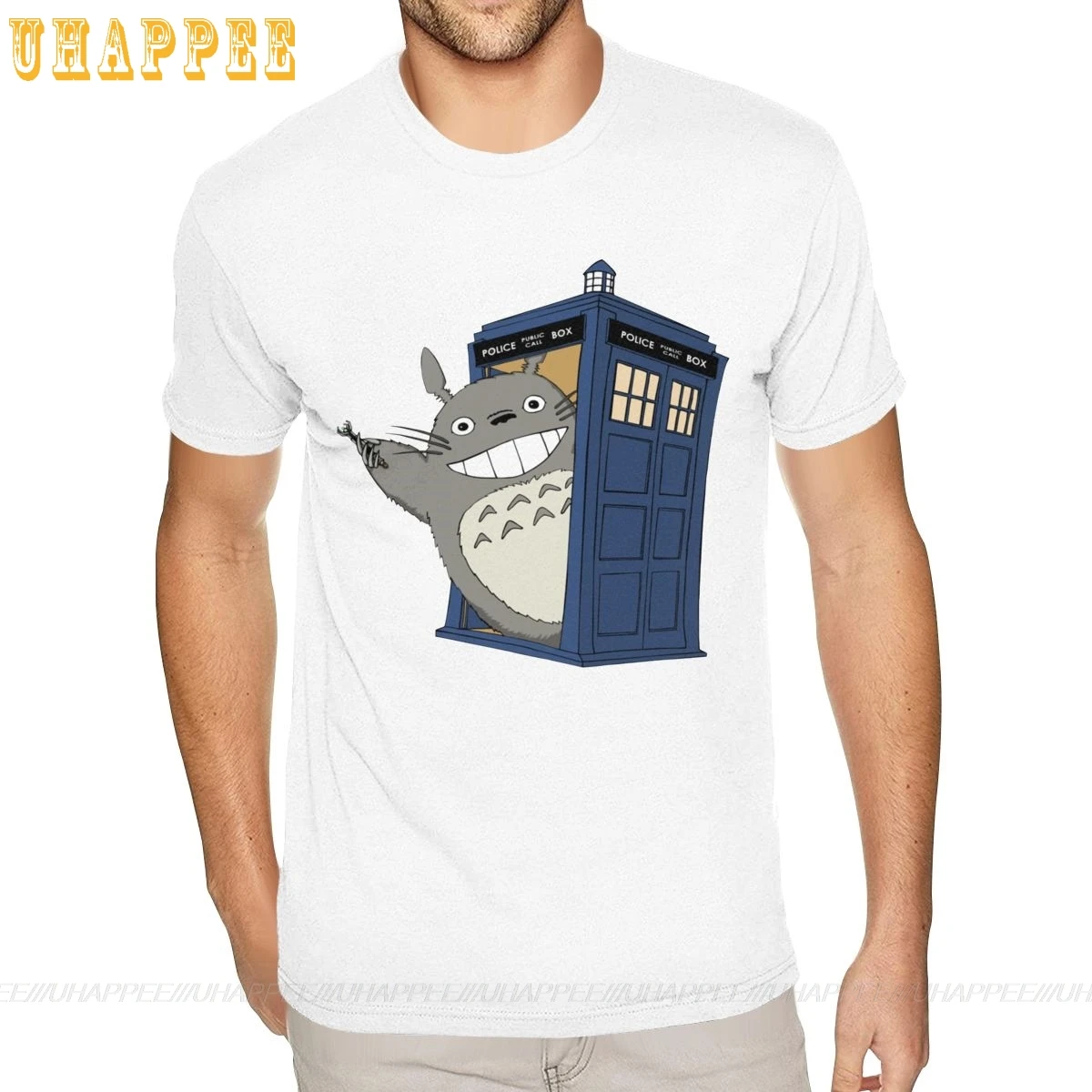 Футболки Доктор Кто Тоторо XXXL для мужчин милые футболки | Мужская одежда