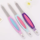 3 в 1 Профессиональная пилка для ногтей-Маникюр Уход за ногтями пилка для ногтей из нержавеющей стали для удаления кутикулы триммер для натуральных ногтей