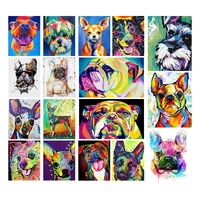 full square diamond painting dog 5d diy diamond embroidery animals colorful cross stitch picture of rhinestones art