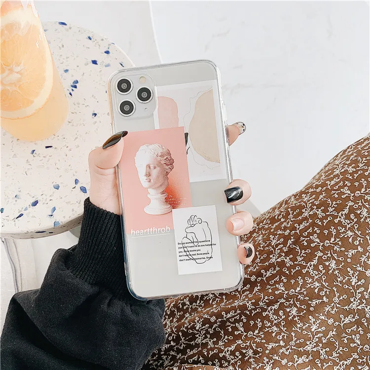 Прозрачный чехол для iPhone 11 Pro Max X Xsmax Xr Xs 7 Puls 6 6S 8 мягкий из ТПУ |
