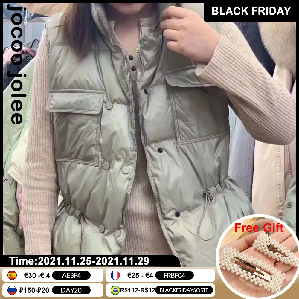 

Утепленный женский ульсветильник пуховик, куртка, пальто без рукавов, однотонная верхняя одежда с карманами и кулиской, стеганый короткий ж...