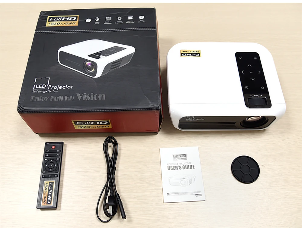 Touyinger L7 светодиодный нативный 1080P проектор 4500 люмен full HD мультимедийный проектор Видео Android 7,1 wifi AC3 Bluetooth Домашний кинотеатр HDMI