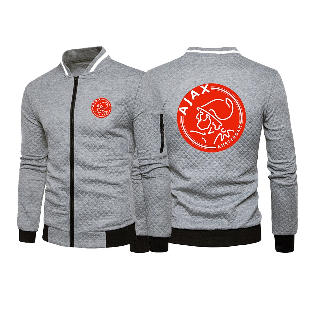 

Spring Fashion New AJAX Logo Sweatshirt Men'S Hip Hop Long Sleeve Pullover Hoodies Sweatshirt Zipper Jackets Clothes