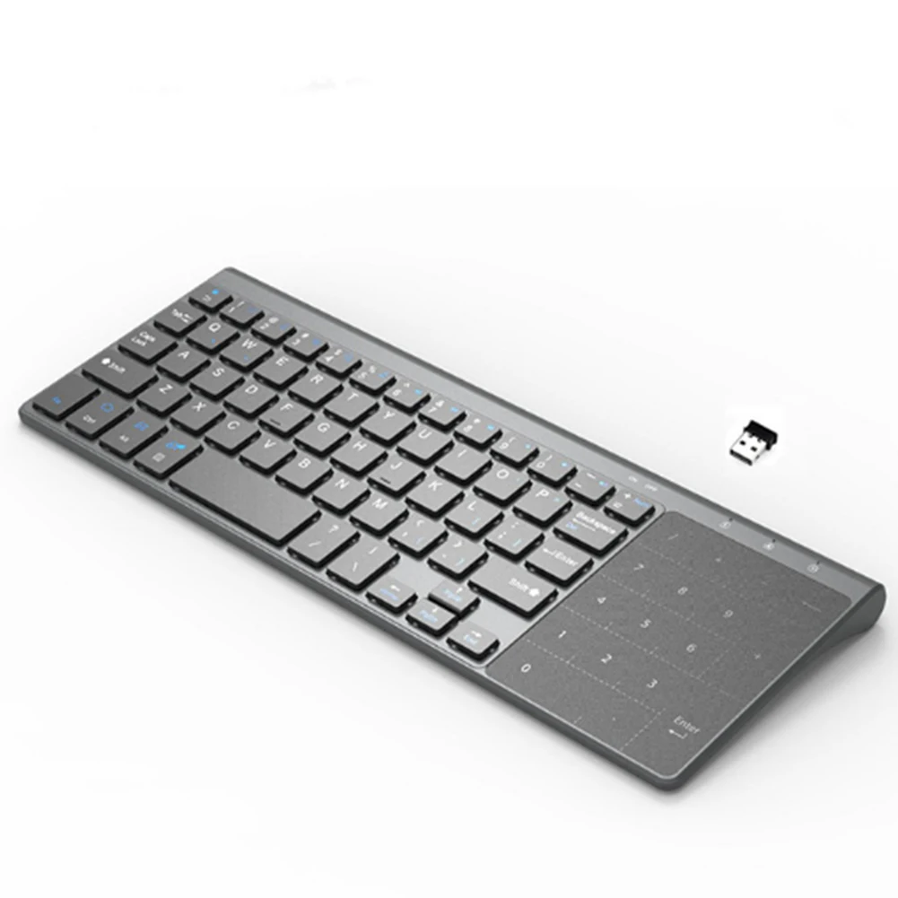 

Home Numeric Keypad Office 2.4Ghz Touchpad Mini Non Slip PC Laptop Slim Smart TV Accessories Gift Ergonomic Wireless Keyboard