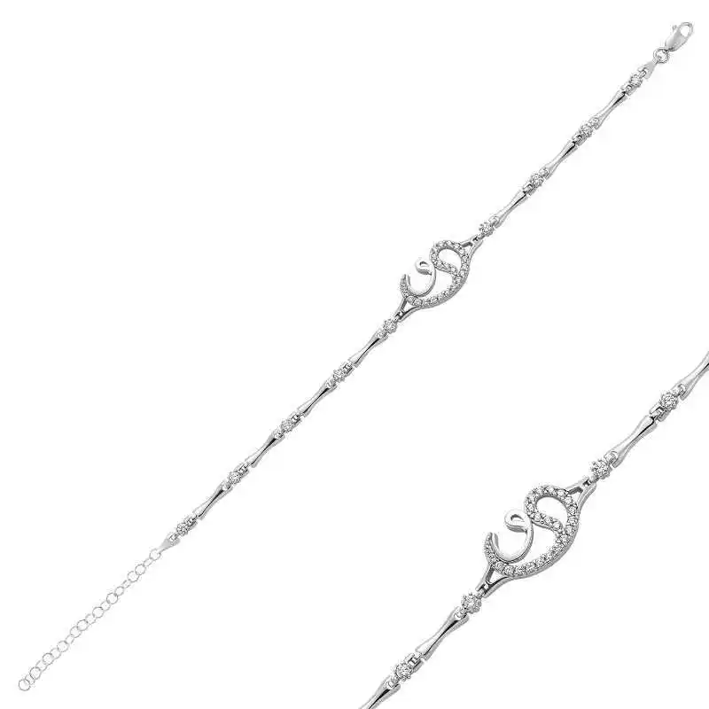 

Silver Vav Womens Bracelet