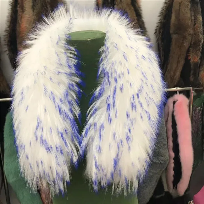 Шарф-накидка мужской зимний из натурального меха енота |