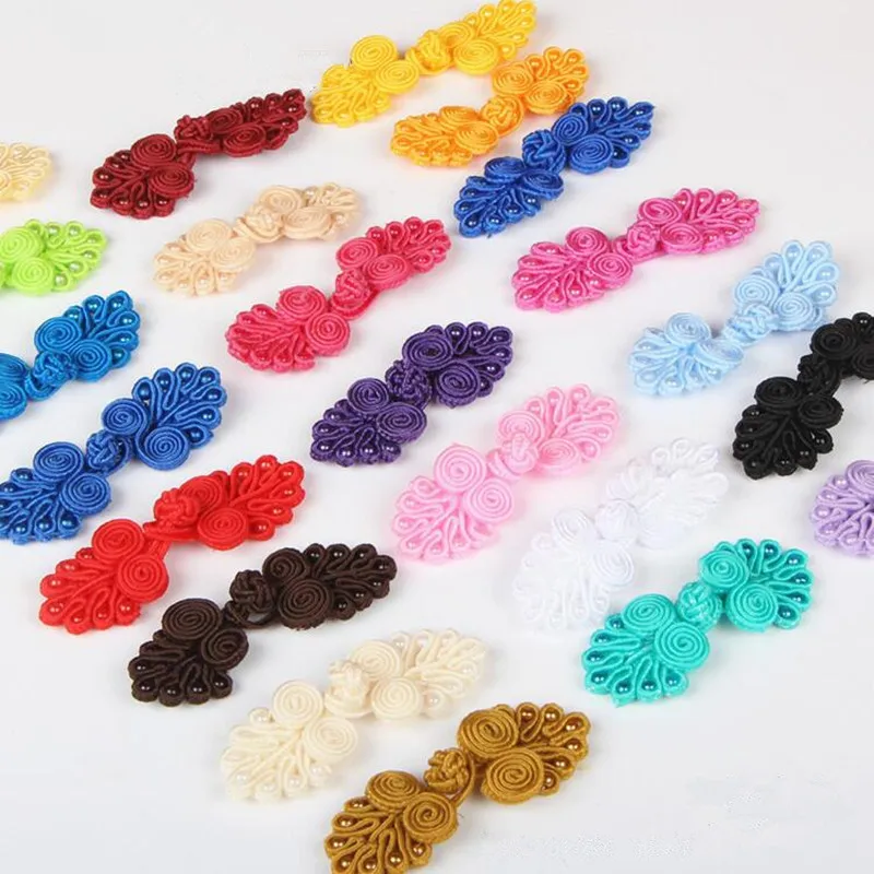 5pairs Chinese Handmade Cheongsam Buttons Knot Fastener DIY Handcraft clothing decorative accessories|Пуговицы| |