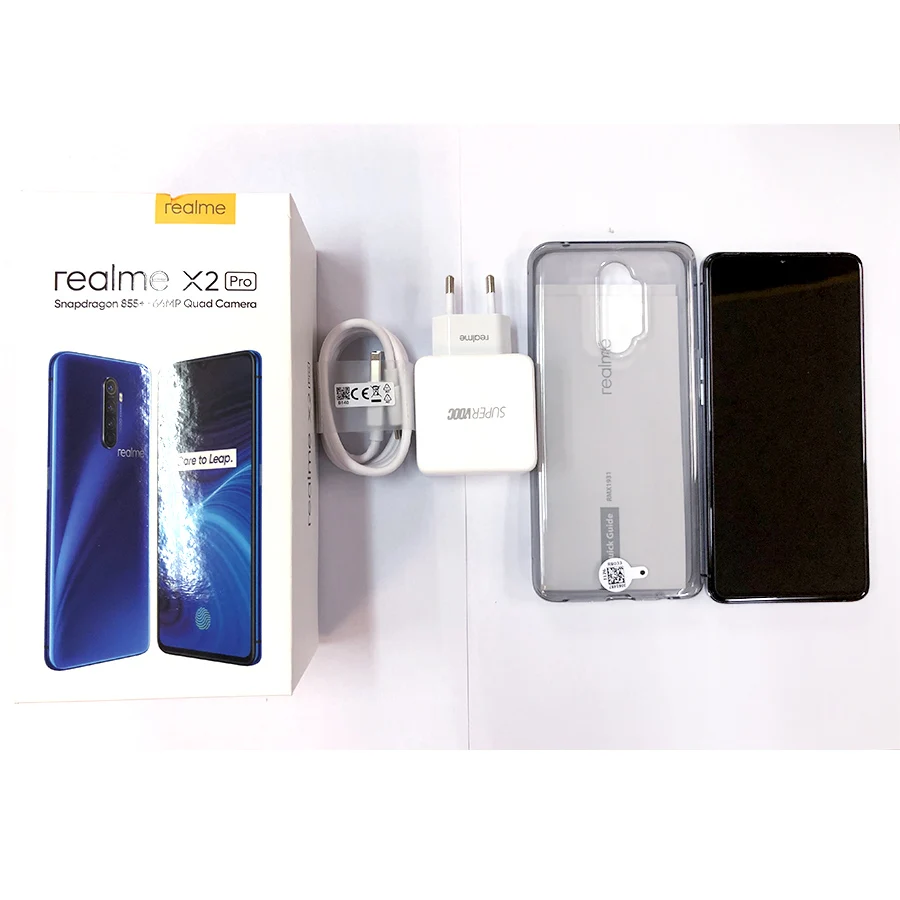 Европейская версия OPPO Realme X2 pro (RMX1931) 6 5 ”64 мп Snapdragon 855 plus Super AMOLED NFC 50 Вт SuperVOOC 4000 мАч 4