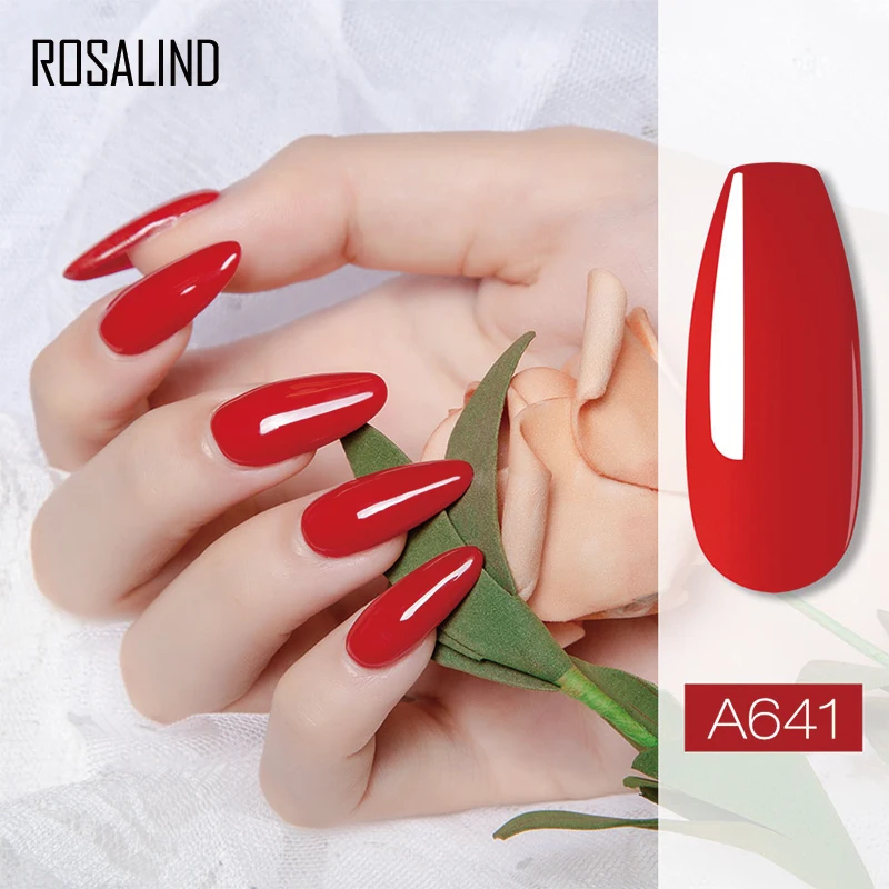 ROSALIND поли гель для наращивания ногтей 10 мл цветные лаки полуперманентный