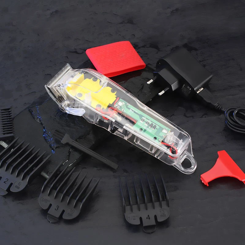 Электрическая машинка для стрижки волос прозрачный Профессиональный