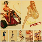 Постер эрогенный для декора комнаты в скандинавском стиле, настенный Декор для дома, кафе, бара, в стиле ретро, с принтом