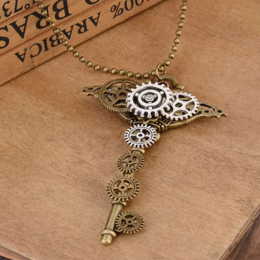 Ожерелье-брелок шестерни в винтажном стиле 1 шт. | Украшения и аксессуары