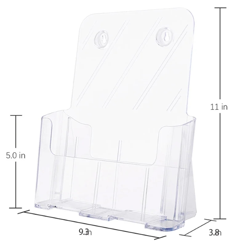 

Brochure Holder 9.3 X 11 Inches Plastic Literature Holders Clear Flyer Holder Rack Card Holder, Magazine, Pamphlet, Booklet Disp