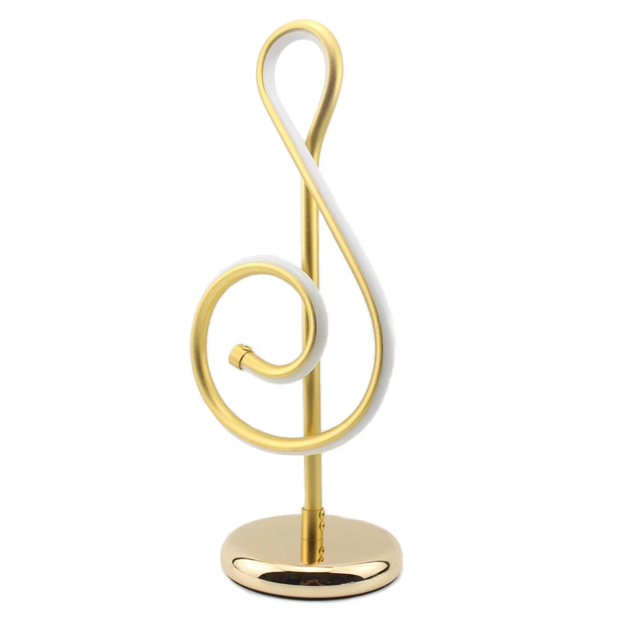 Евро Decro музыкальные ноты светильник ПА прикроватная спальня настольная Лампа