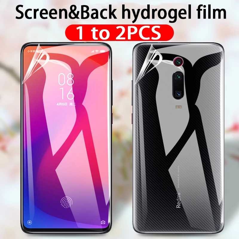 1 2 шт. Гидрогелевая Защитная пленка для Xiaomi Mi 9 T Pro Mi9 Mi9t Redmi 9A 9C Note 9tpro|Защитные