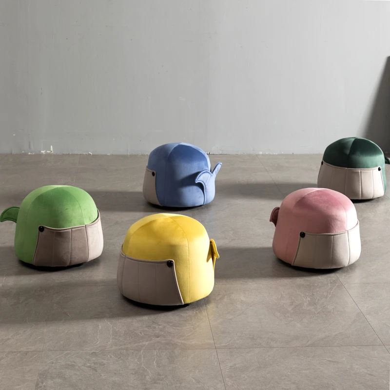 Plywood small stool children's round shoe changing sofa foot low household |